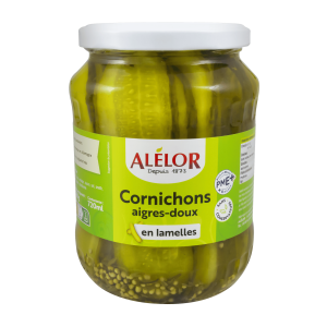 Cornichons aigres-doux en Lamelles